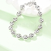 Brass Ball Link Chain Bracelets for Women BJEW-H640-02B-P-1