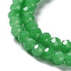 Baking Paint Imitation Jade Glass Bead Strands DGLA-A034-J8MM-A10-3