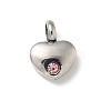304 Stainless Steel Rhinestone Pendants LS-STAS-R139-01P-04-1