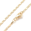Brass Oval Link Chains Necklace for Women NJEW-P265-21G-1