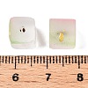 Frosted Glass Beads with Golden Glitter Powder DGLA-NH001-8mm-01E-3