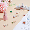 12Pcs Natural Gemstone Finger Rings RJEW-HY00003-3