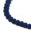 Electroplated Natural Lava Rock Beads Strands G-Q1009-G01-02F-3