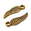 Tibetan Style Alloy Wing Charms TIBEP-3344-AG-RS-2