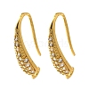 Brass Cubic Zirconia Earring Hooks KK-R217-19G-1