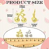 6Pcs 2 Colors Brass Pendants KK-CJ0003-12-2
