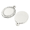 Non-Tarnish 304 Stainless Steel Pendant Cabochon Settings STAS-I202-12P-1