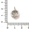 Halloween Brass Orange Enamel Connector Charms KK-F915-04C-P-3