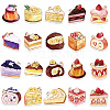 40Pcs Cartoon Colorful Dessert  Paper Stickers PW-WG99F8D-01-5