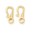 Brass S-Hook Clasps KK-H532-19G-1