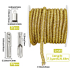 7.1 Yards Glass Rhinestone Synthetic Rubber Round Cord DIY-GF0013-74A-2