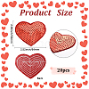 20Pcs Computerized Embroidery Cloth Iron on/Sew on Patches PATC-CY0001-26A-2