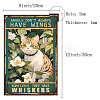 Vintage Metal Iron Tin Sign Poster AJEW-WH0157-697-2