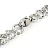 Fashionable 304 Stainless Steel Cuban Link Chain Bracelets STAS-A028-B062P-2