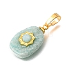 Natural Amazonite Pendants G-T151-03D-2