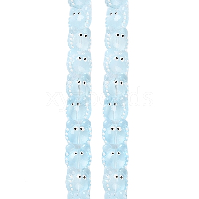 Transparent Glass Beads Strands LAMP-L078-010E-1