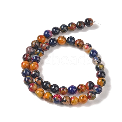 Natural Agate Bead Strands G-C116-B01-01-1