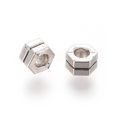 Tibetan Style Alloy Beads PALLOY-E565-01AS-1