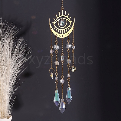 Metal Moon Hanging Ornaments PW-WG37918-02-1