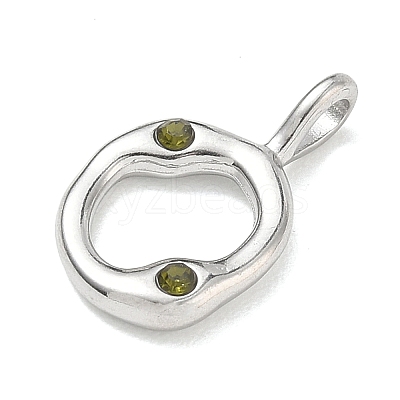 304 Stainless Steel Rhinestone Pendants SA-CBA5B21-01P-1