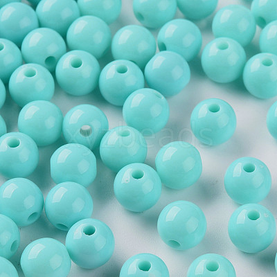 Opaque Acrylic Beads MACR-S370-C8mm-SS2107-1