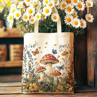 Canvas Women's Tote Bags ABAG-WH0056-003-1
