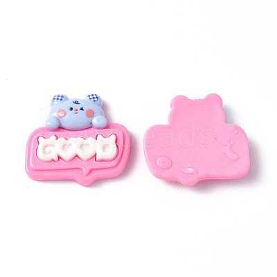 Opaque Resin Cabochons CRES-P023-01E-1