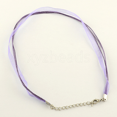 Multi-strand Necklace Cord for Jewelry Making NJEW-R218-08-1