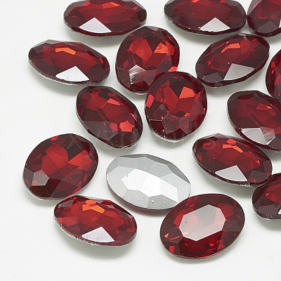 Pointed Back Glass Rhinestone Cabochons RGLA-T080-18x25mm-07-1