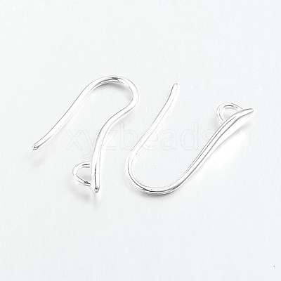 Brass Earring Hooks for Earring Designs KK-M142-02S-RS-1