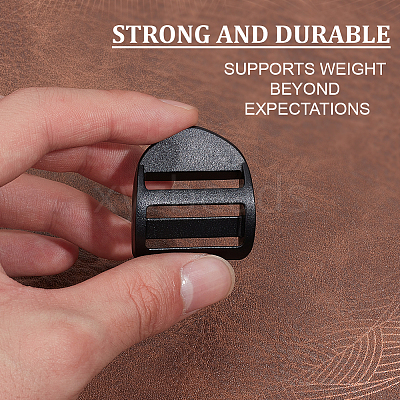 POM Plastic Ladder Lock Slider Buckles FIND-WH0366-013-1
