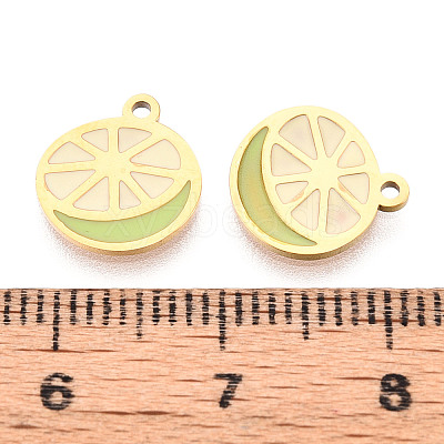 304 Stainless Steel Enamel Charms STAS-T065-56G-01-1
