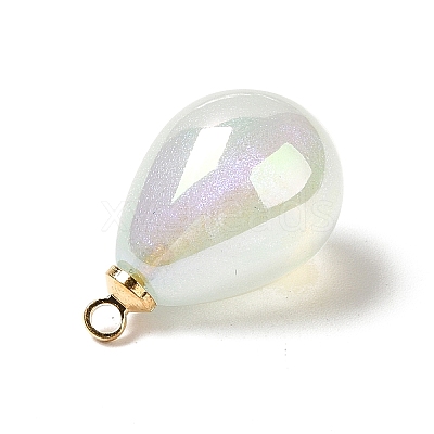 8Pcs UV Plating Acrylic Pendants FIND-YW0002-04F-1