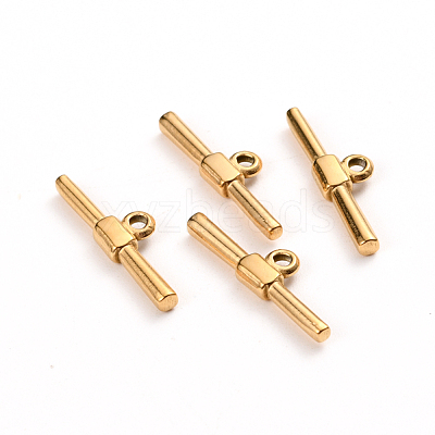 Ion Plating(IP) 304 Stainless Steel Toggle Clasps Parts STAS-D142-04C-G-1