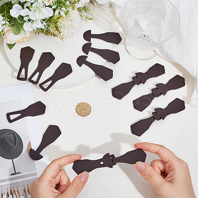 8Pcs 1-Hole PU Leather Buttons FIND-GF0008-82A-1