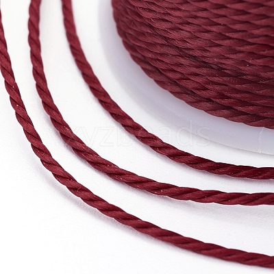 Round Waxed Polyester Cord X-YC-G006-01-1.0mm-09-1