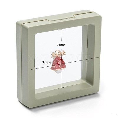 Square Transparent PE Thin Film Suspension Jewelry Display Box CON-D009-01B-02-1
