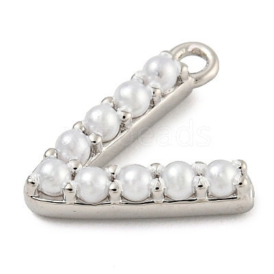 Plastic Imitation Pearl Pendants KK-P230-17P-V-1