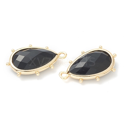 Natural Obsidian Pendants G-B009-02G-I-1