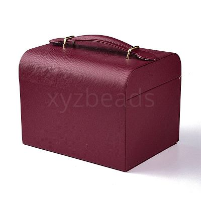 PU Leather Jewelry Organizer Box CON-P012-04C-1