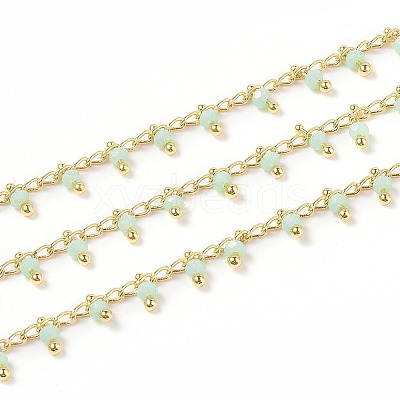 3.28 Feet Handmade Glass Beaded Chains X-CHC-K008-B14-1