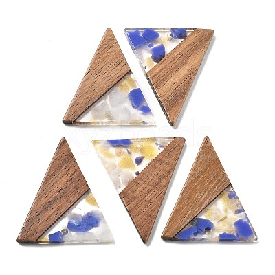 Resin and Walnut Pendants FIND-R051-01-1