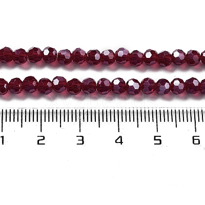 Electroplate Transparent Glass Beads Strands LS-EGLA-A035-T4mm-A02-1