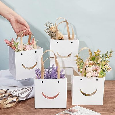 Funny Craft Paper Handbags CARB-WH0018-02B-1