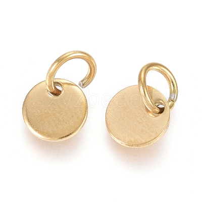 Ion Plating(IP) 304 Stainless Steel Charms EJEW-L238-03A-G-1