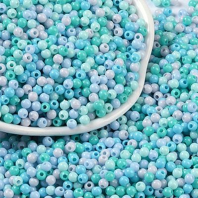 Opaque Acrylic Beads OACR-H118-07A-04-1