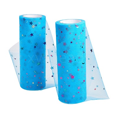 Star Sequin Deco Mesh Ribbons OCOR-P010-F09-1