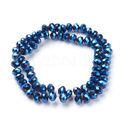 Electroplate Glass Bead Strands EGLA-R080-8mm-M-1