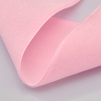 Polyester Velvet Ribbon for Gift Packing and Festival Decoration SRIB-M001-7mm-123-1