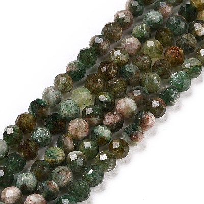 Natural Fuchsite Beads Strands X-G-C009-A02-1